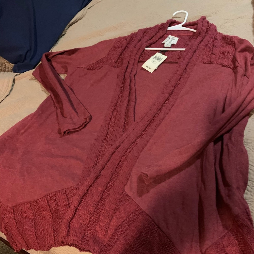 Lucky Brand Women's Burgundy Sweater